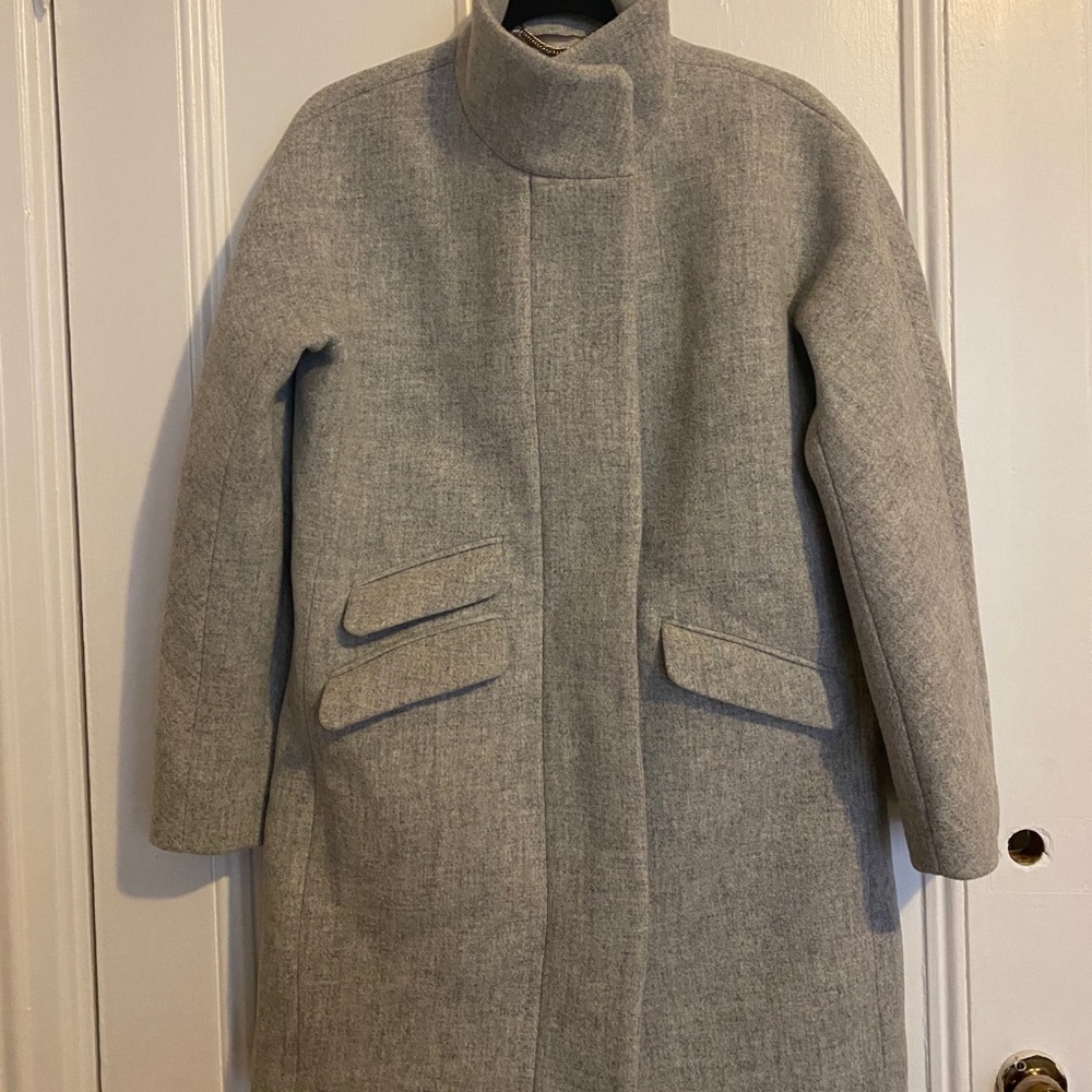 Like-new J. Crew Cocoon coat Italian stadium wool